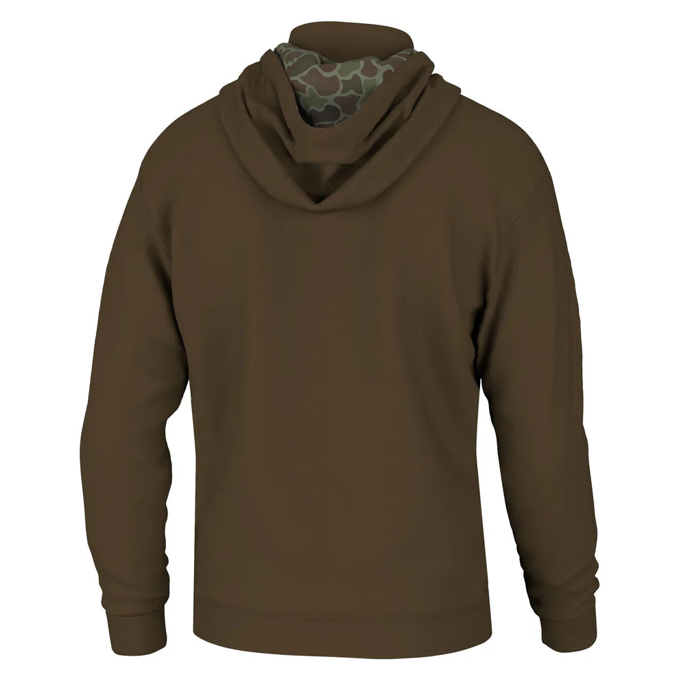 Quarter Zip Hoodie - Brown