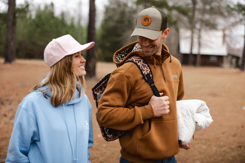 Quarter Zip Hoodie - Rust