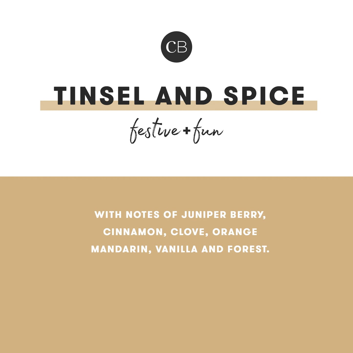 Tinsel & Spice Holiday Pattern Play Signature Candle, 19 oz