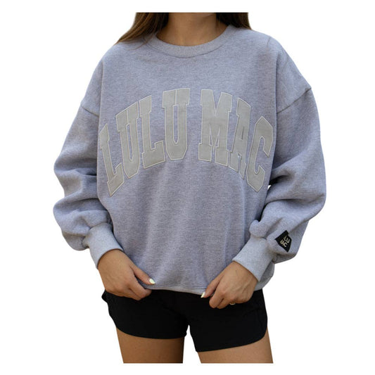 Gray Embroidered LM Sweatshirt