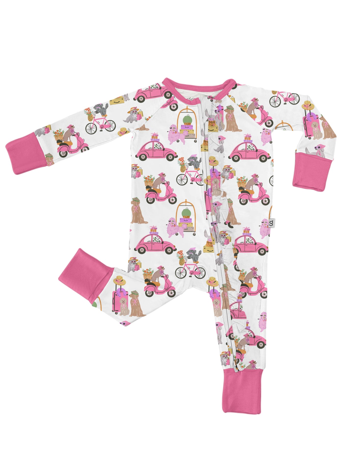 Puppy Chic (Posh Travel Dogs) Convertible Zip with Ruffles 