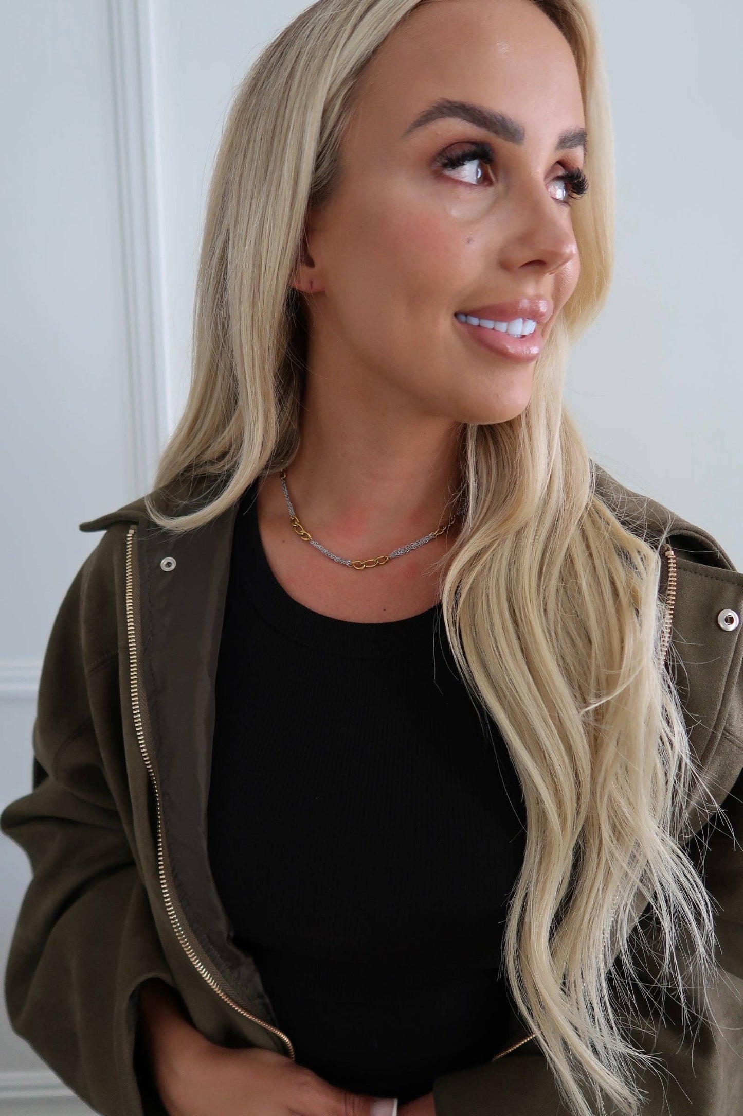 TWO TONED GRACE NECKLACE