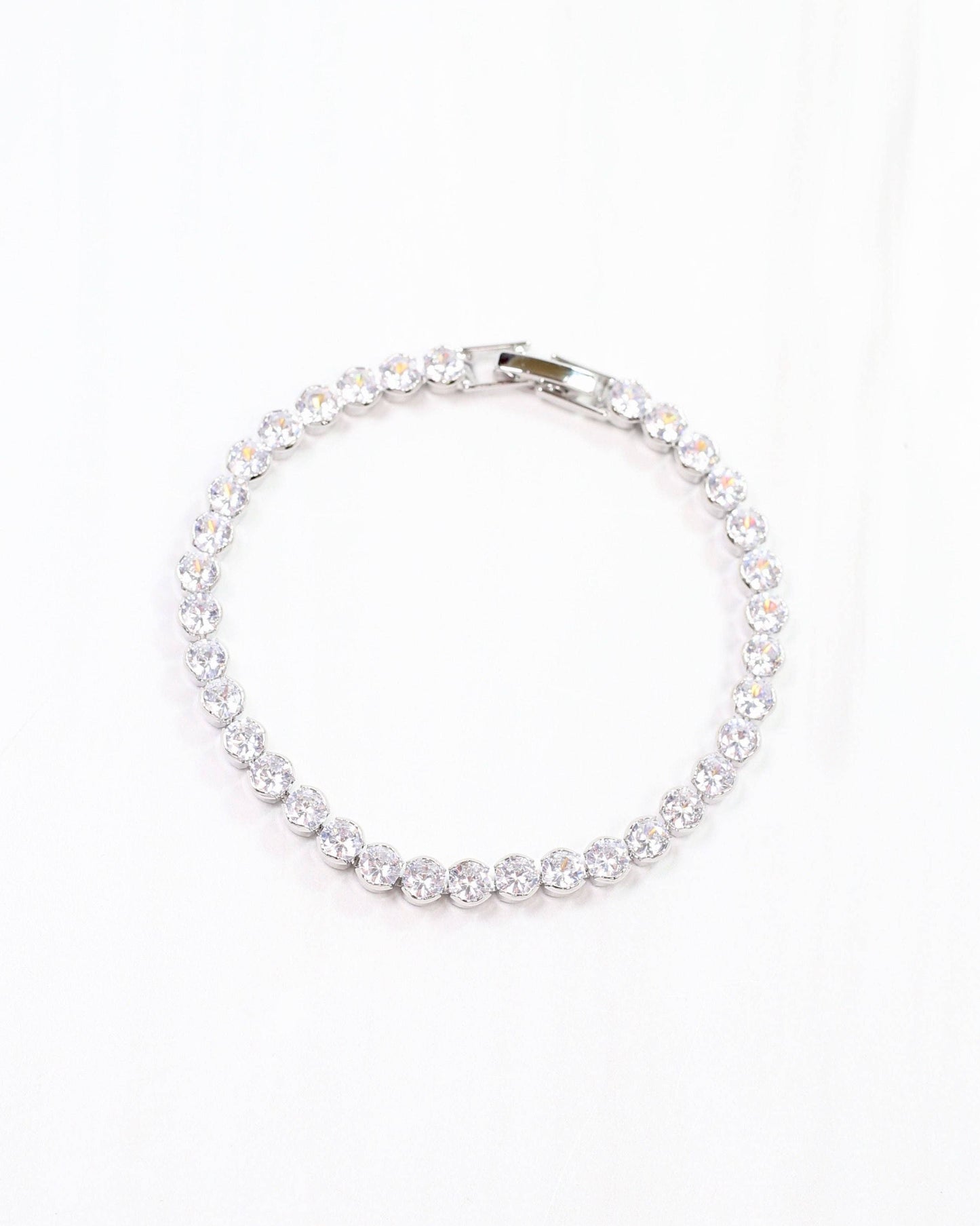 Denise CZ Bracelet Silver