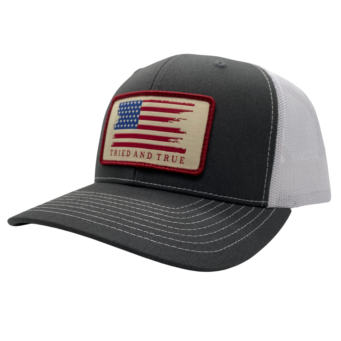 American Flag Patch Trucker Hat
