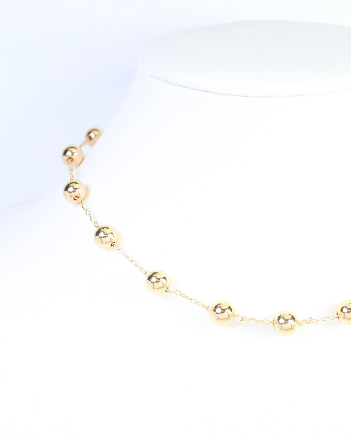 McKayla Beaded Necklace WR Gold