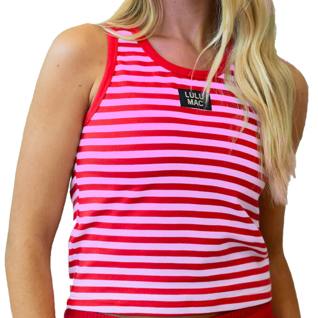 LM Red/Pink Stripe Tank