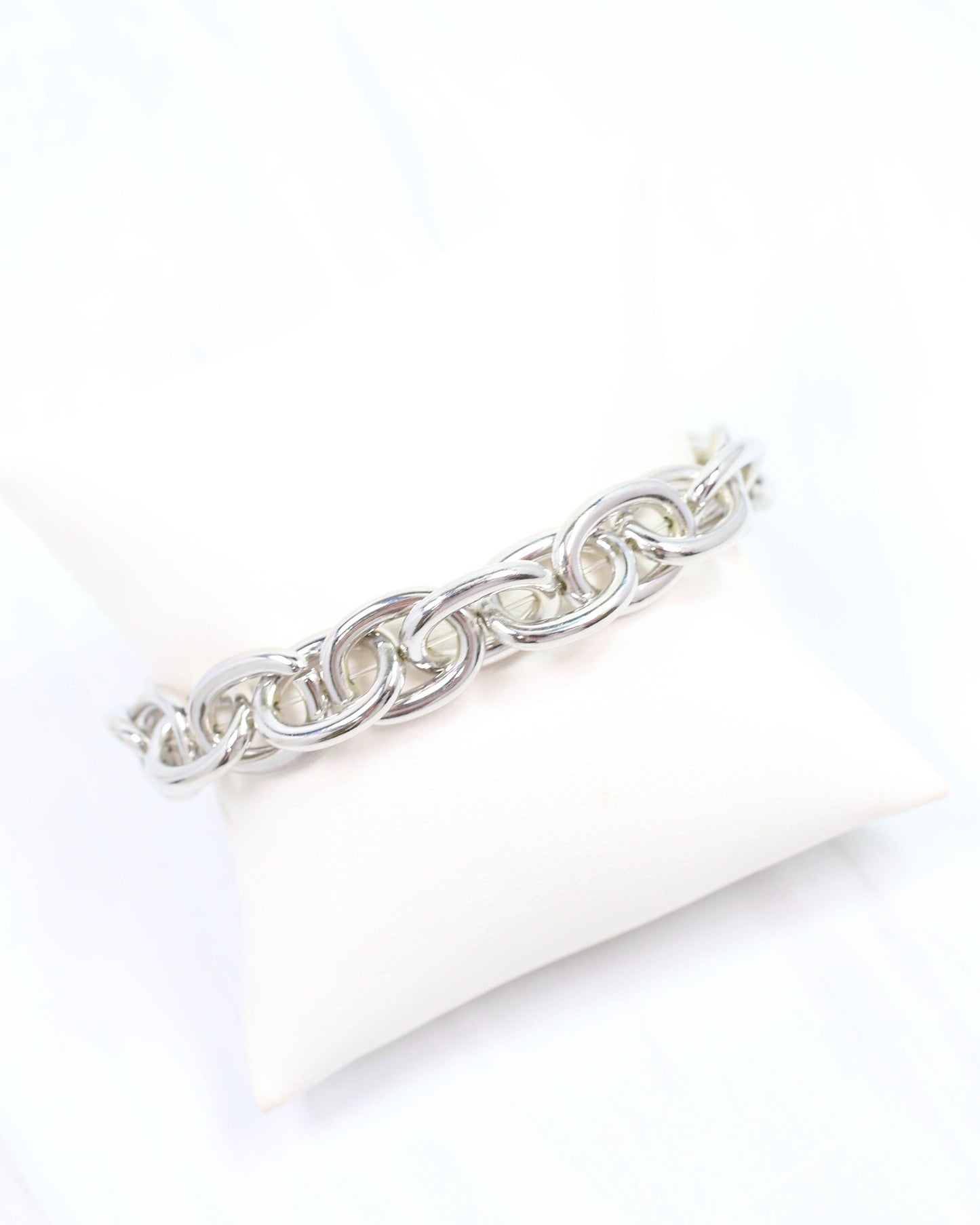 Jo Anne Stretch Bracelet Silver