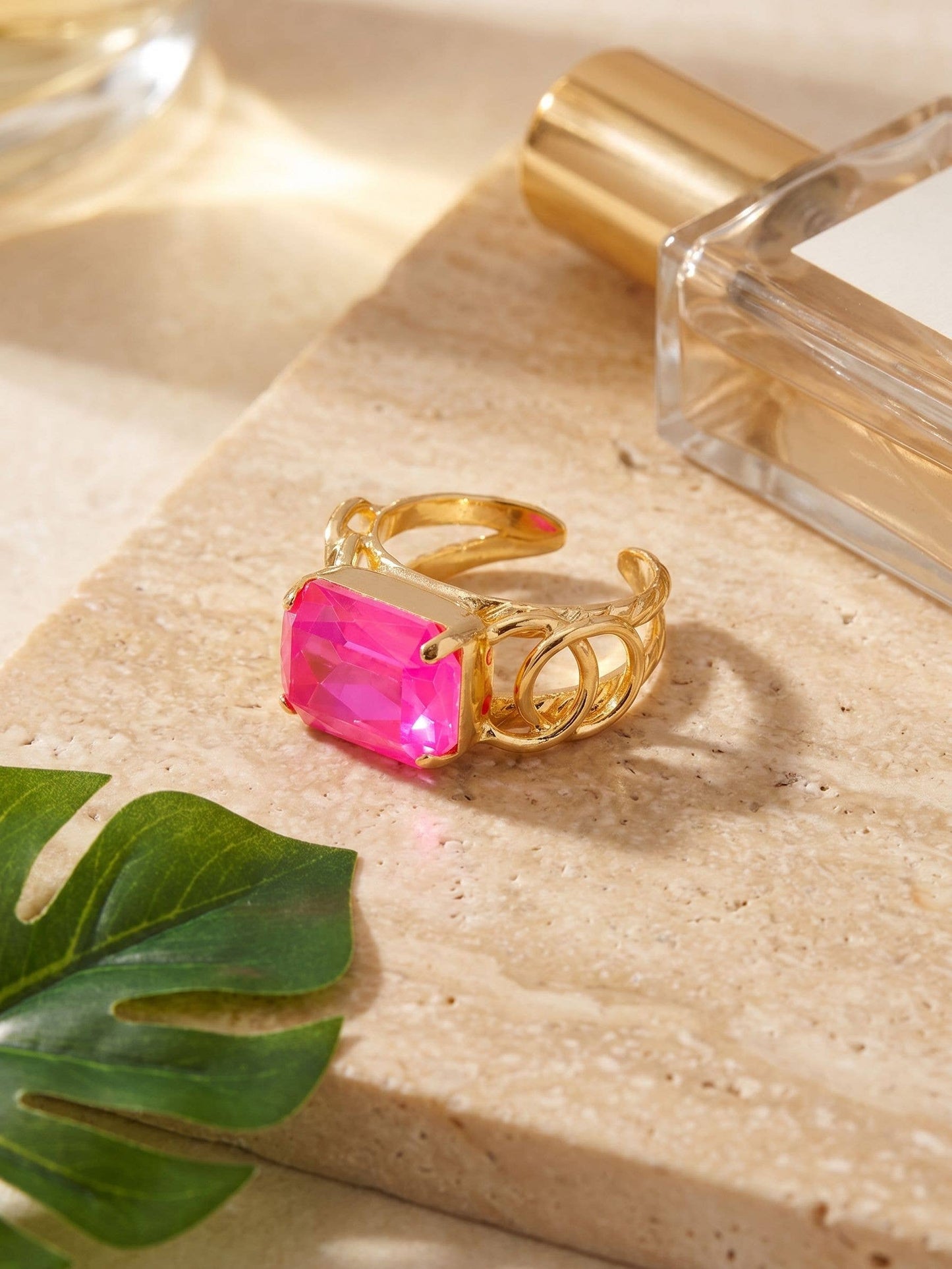 Studio Emerald-Cut Cocktail Ring