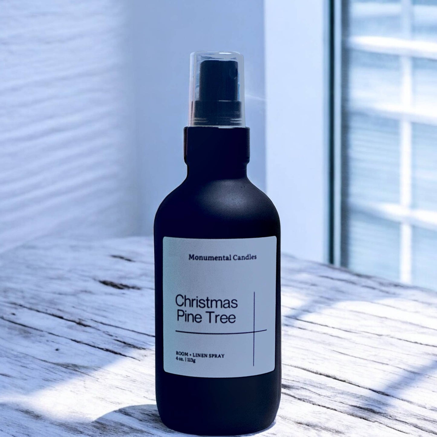 Christmas Pine Tree Matte Black Room/linen Spray 