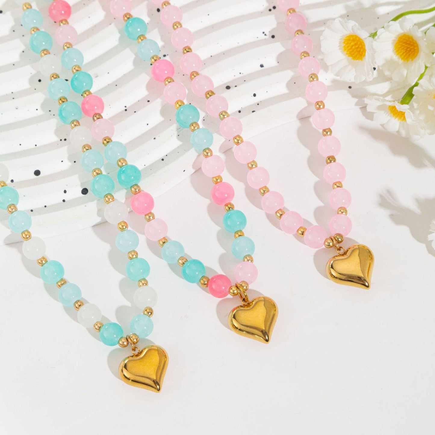 Heart Beaded Necklace