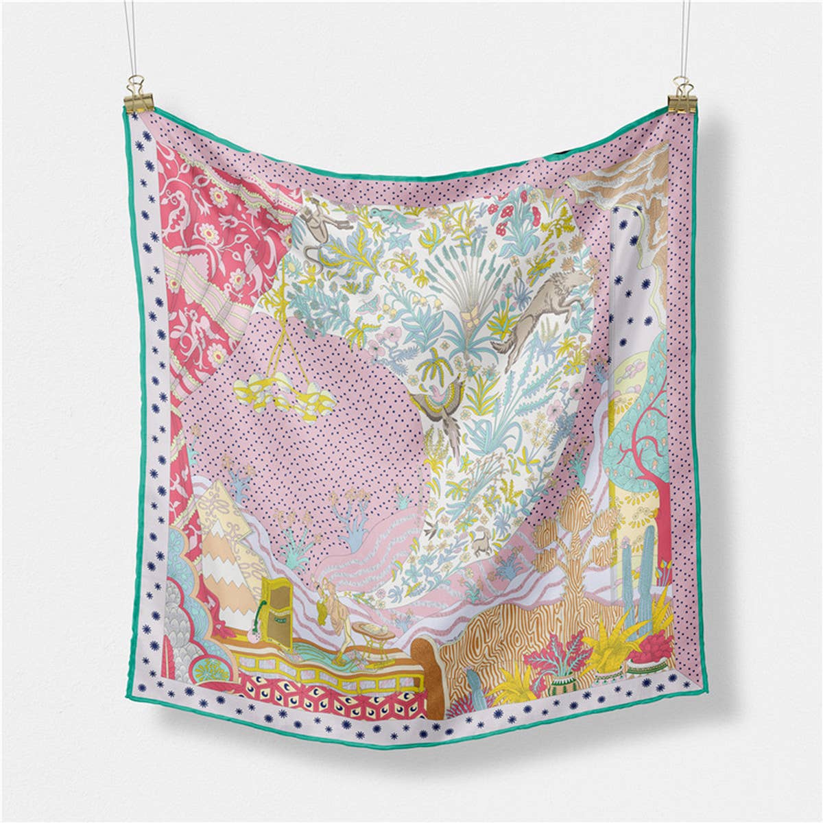 Silk Feel Square Scarf