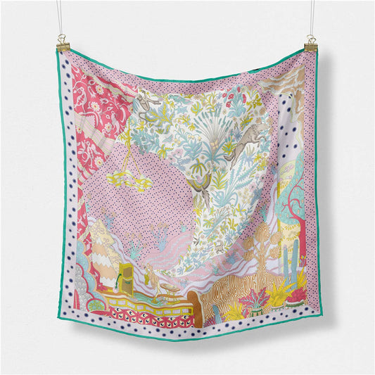 Silk Feel Square Scarf