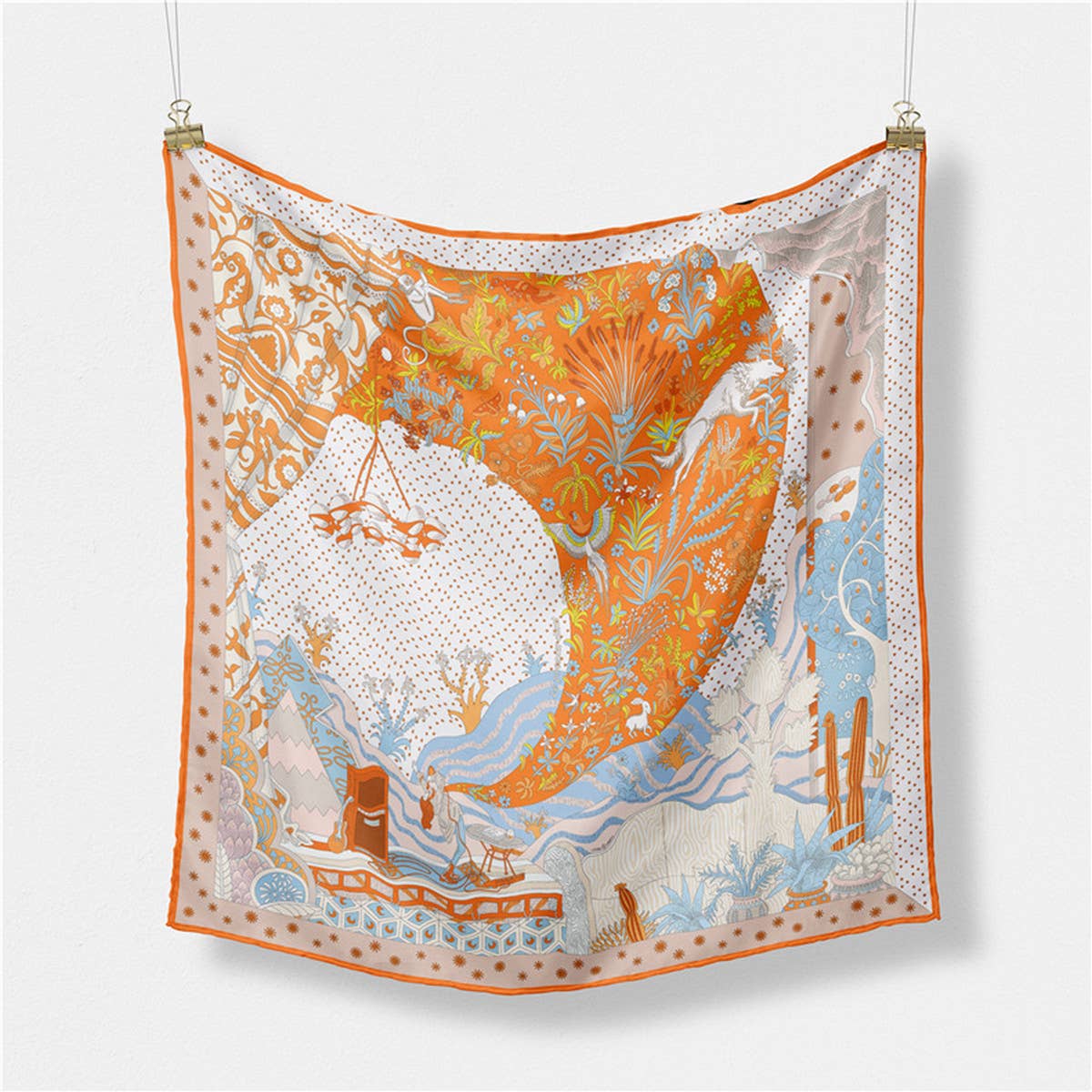 Silk Feel Square Scarf