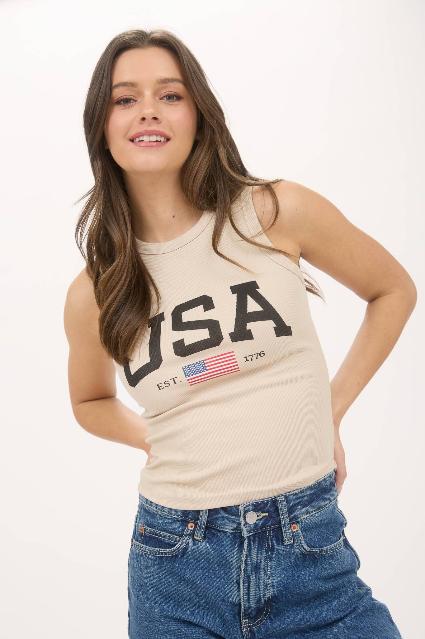 USA KNIT TANK TOP