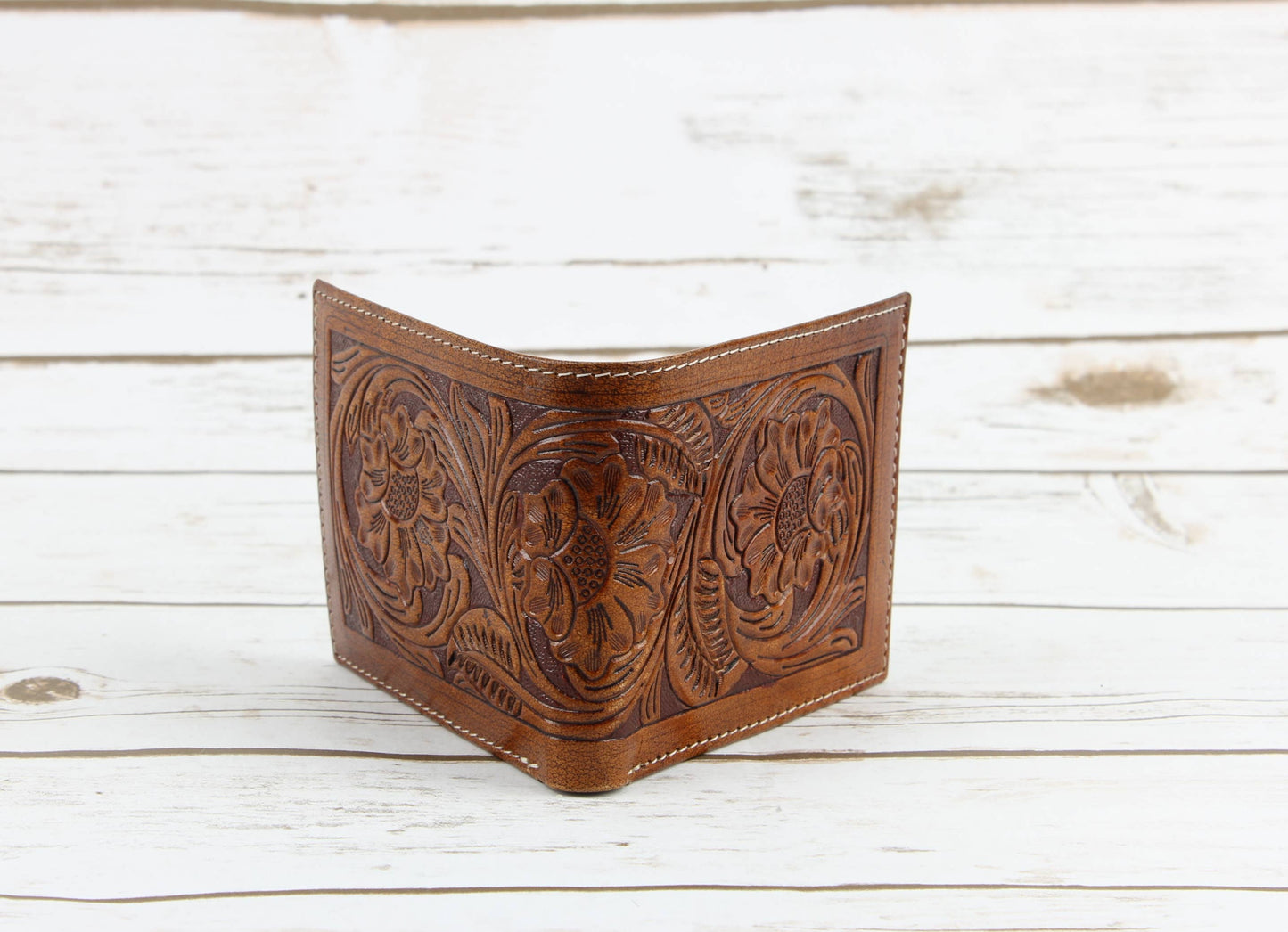 Tooled Leather Wallet