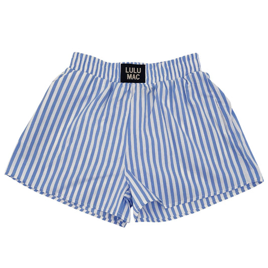 Striped Boxer Shorts - Light Blue