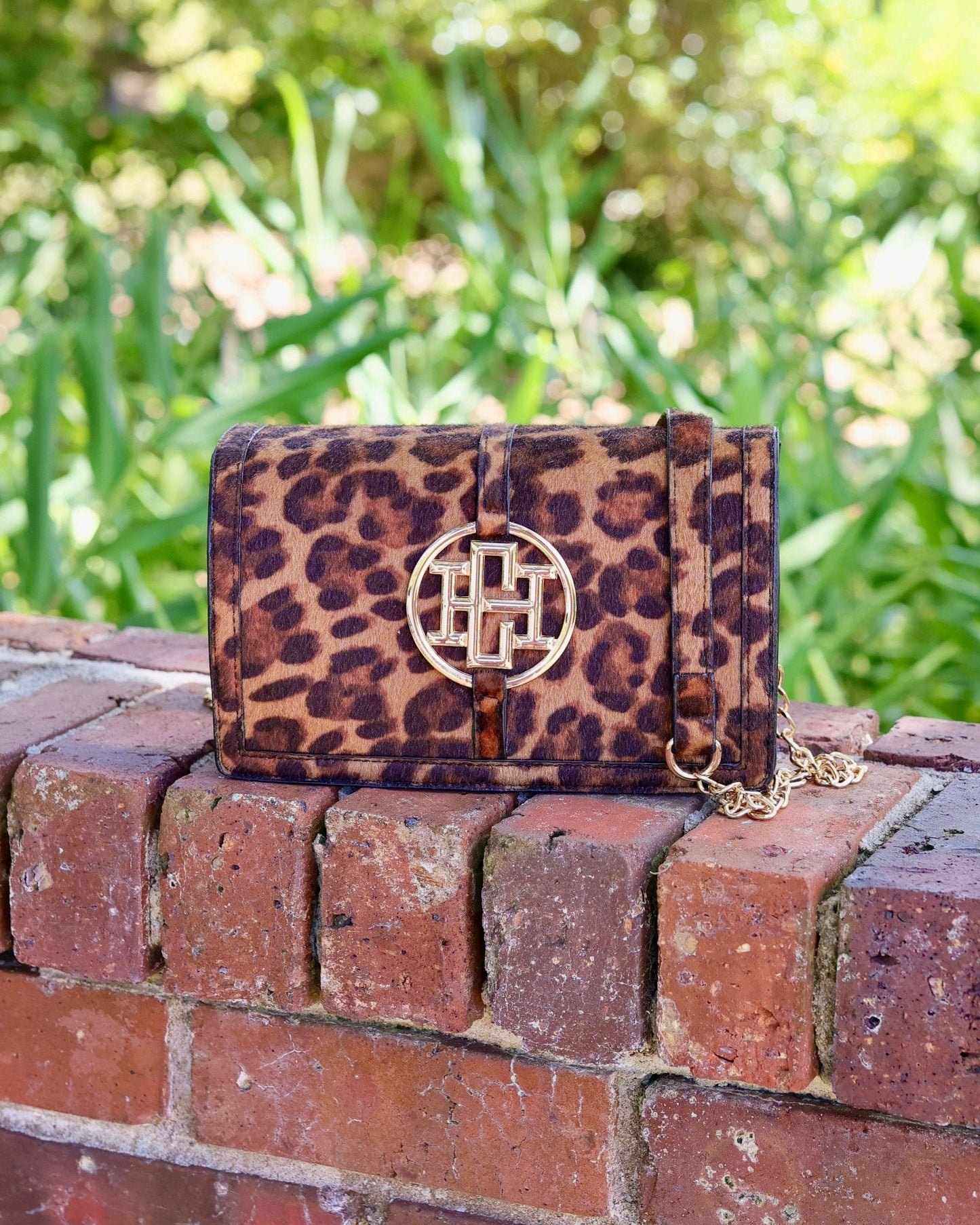 Cecilia Circle Logo Handbag Spotted Saddle