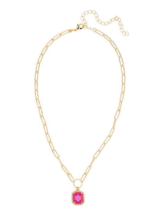 Octavia Scalloped Pendant Necklace