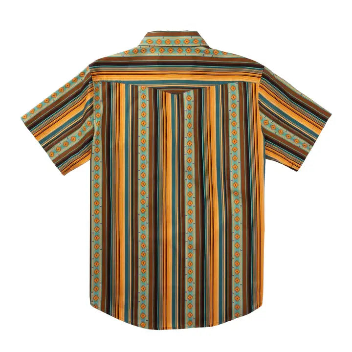 Serape Pearl Snap Short Sleeve - Harvest