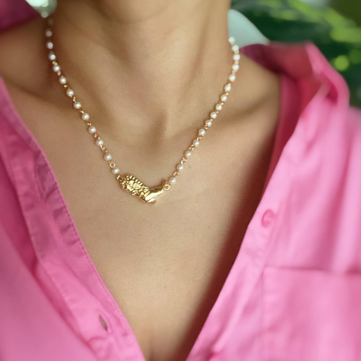 Roughrider Pearl Necklace