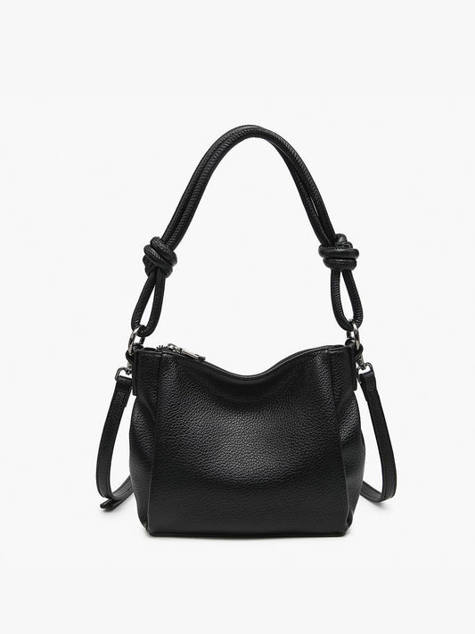 Chicago Knotted Shoulder Bag w/ Crossbody Strap