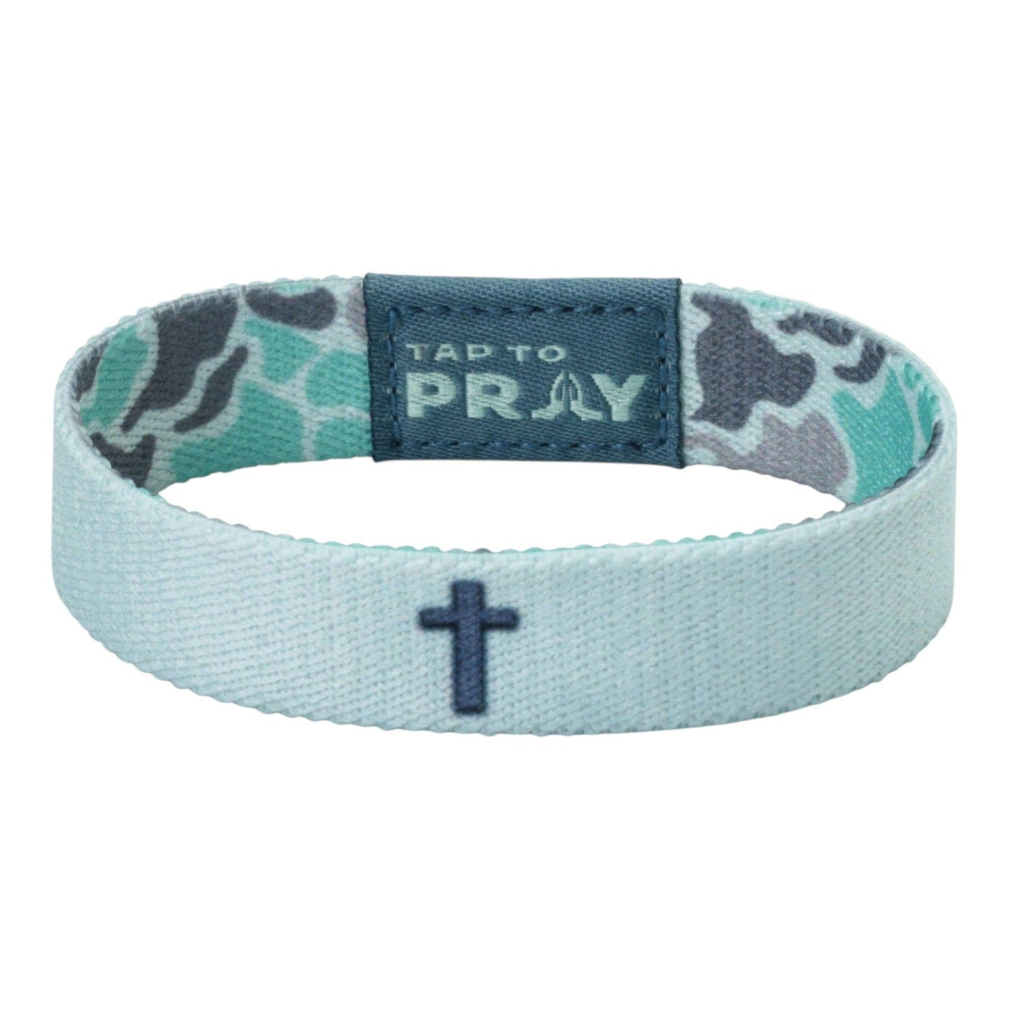 Tap To Pray® Wristband – River Rock Camo - Mint