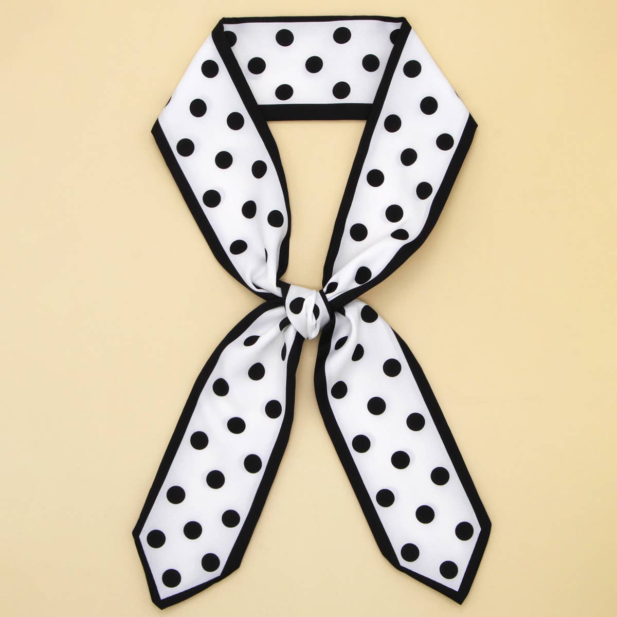 Skinny Floral Ribbon Scarf for Hair or Handbag