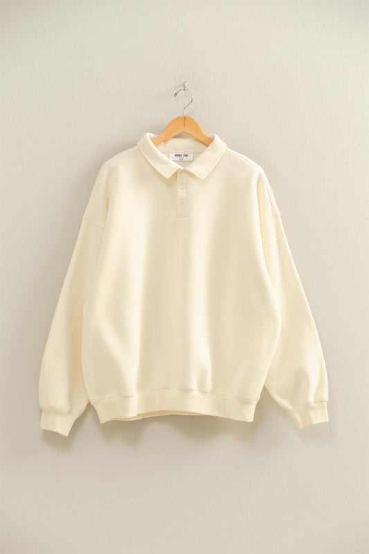 Carly Polo Pullover Top