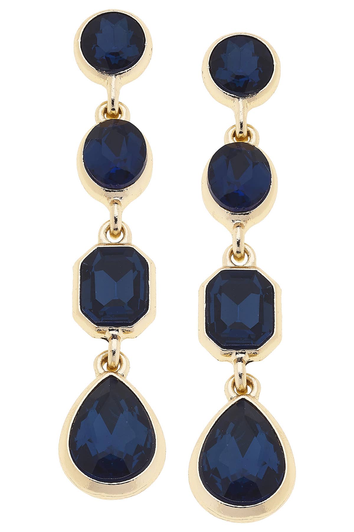Daphne Rhinestone Linked Earrings
