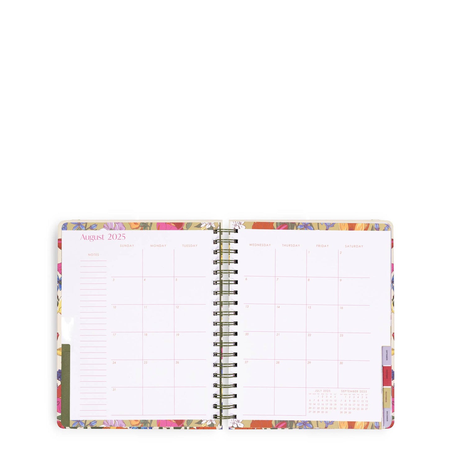 17 Month Jumbo Planner, Meadow Bouquet Seedpearl