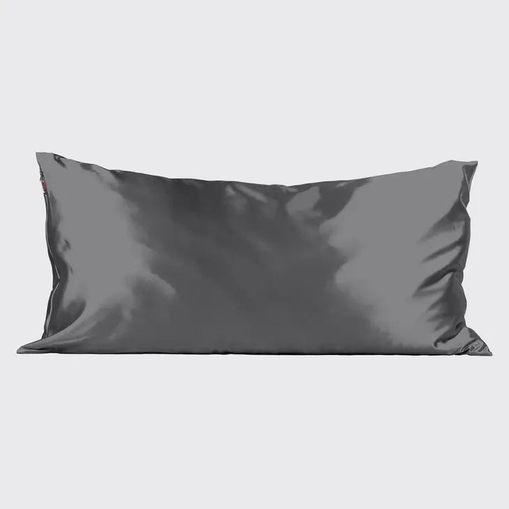 Charcoal Satin Pillowcase - King