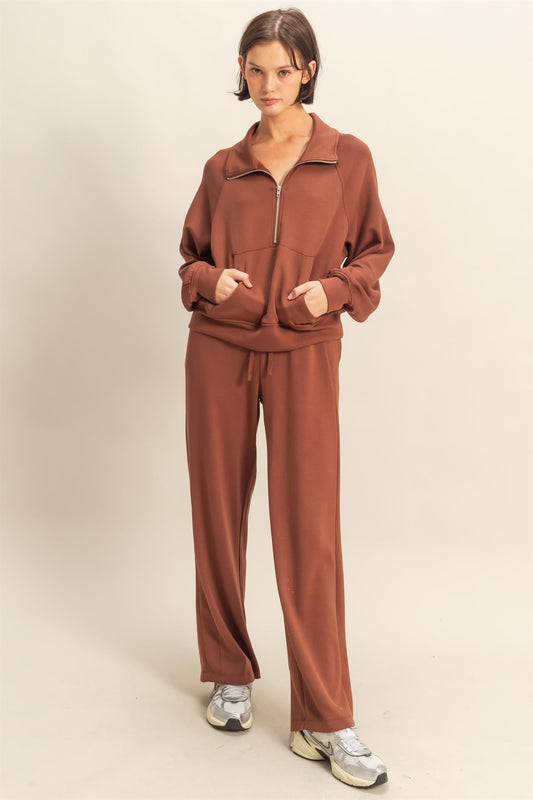 Mae Quarter Zip Top