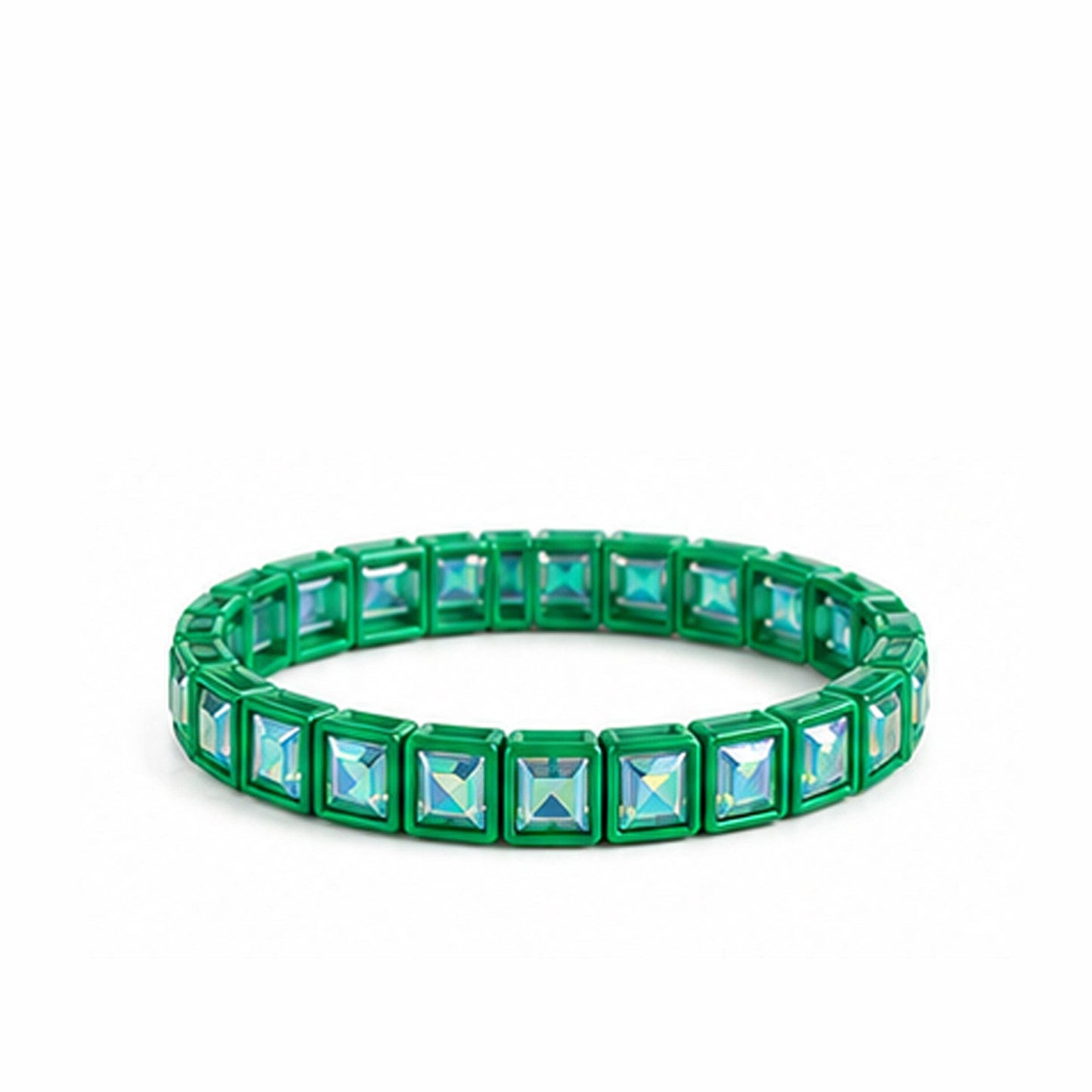 Green Rhinestone Bracelet