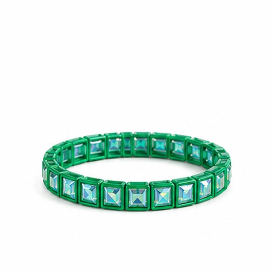 Green Rhinestone Bracelet