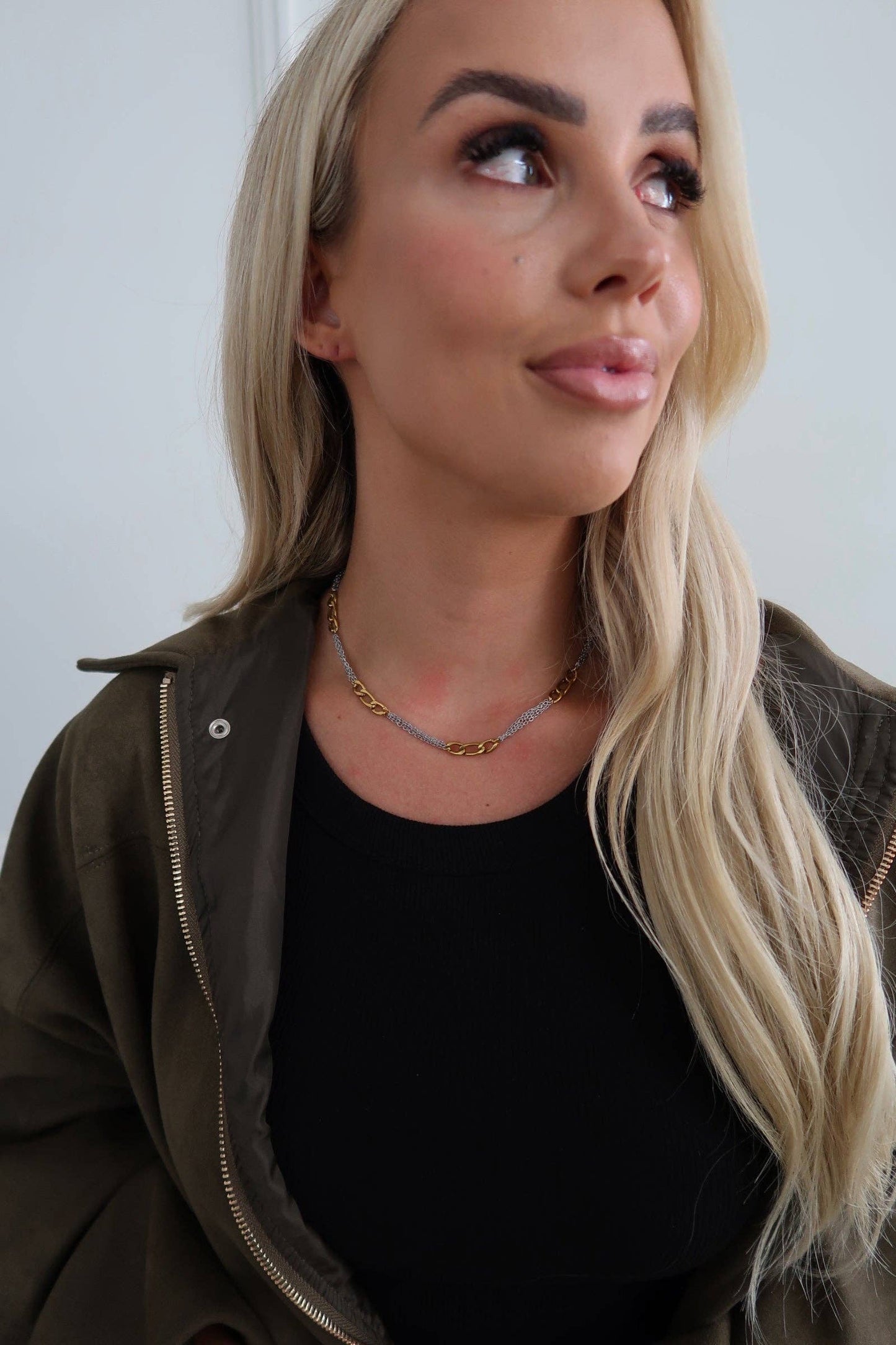 TWO TONED GRACE NECKLACE