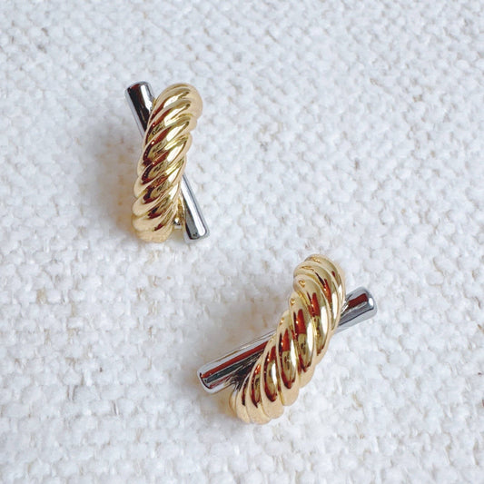 Lean On Two Tone Earrings