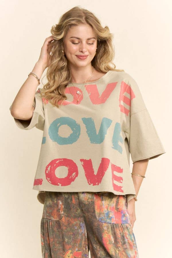 Love You More oversized tee