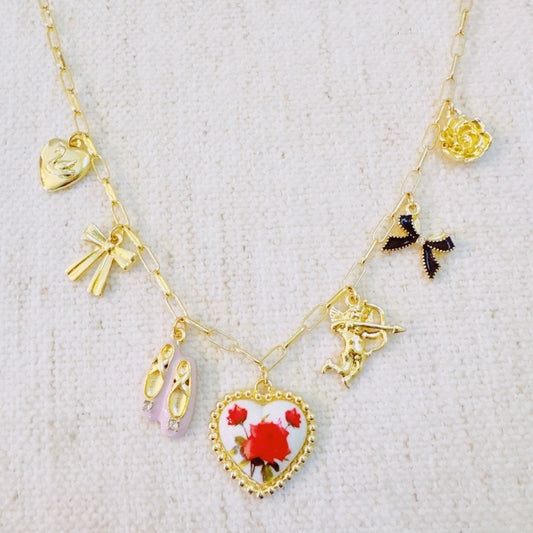 Ballet Garden Charm Necklace