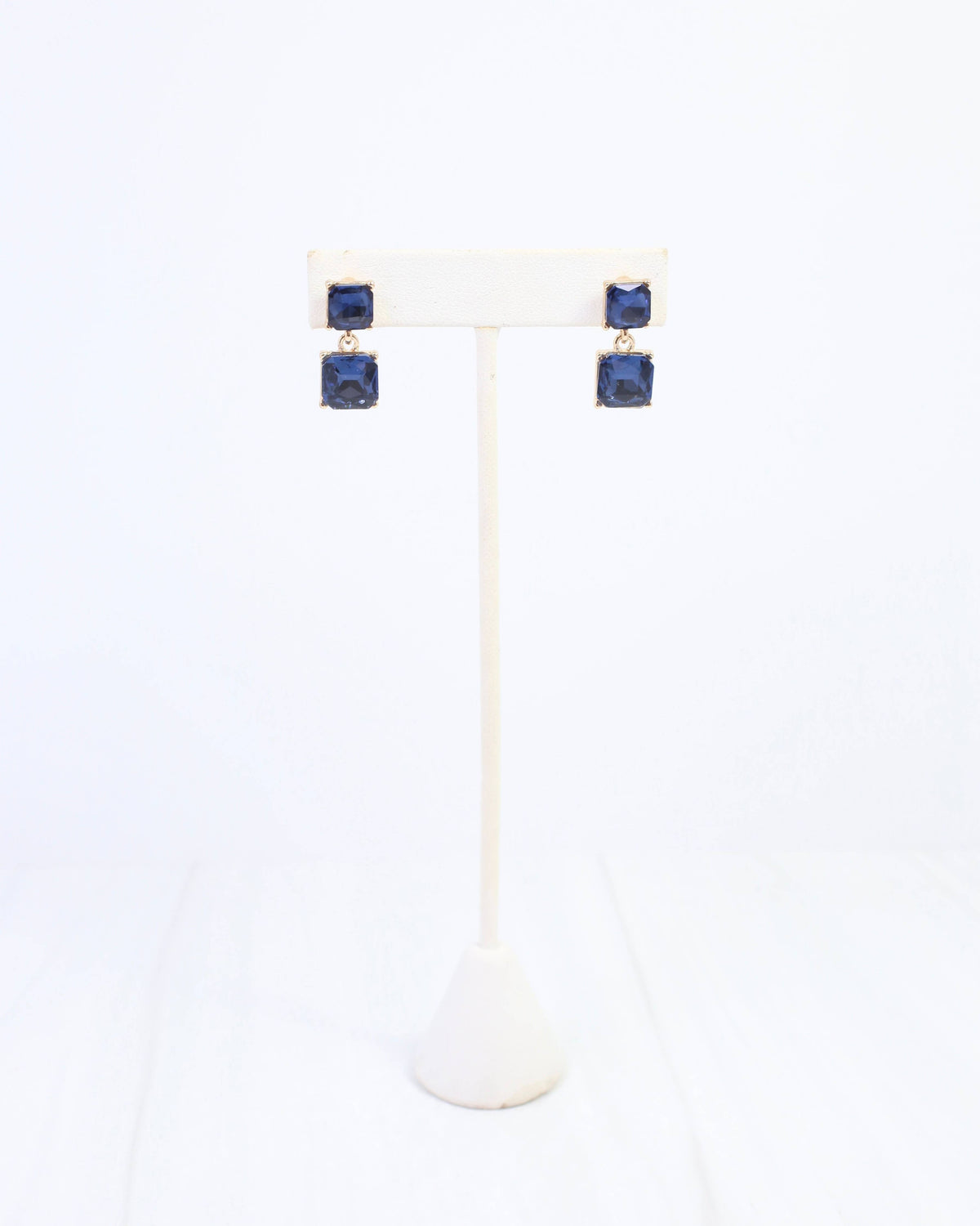 Dupree Crystal Drop Earring Sapphire