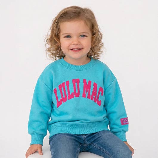 Blue/Hot Pink Sweatshirt - TODDLER