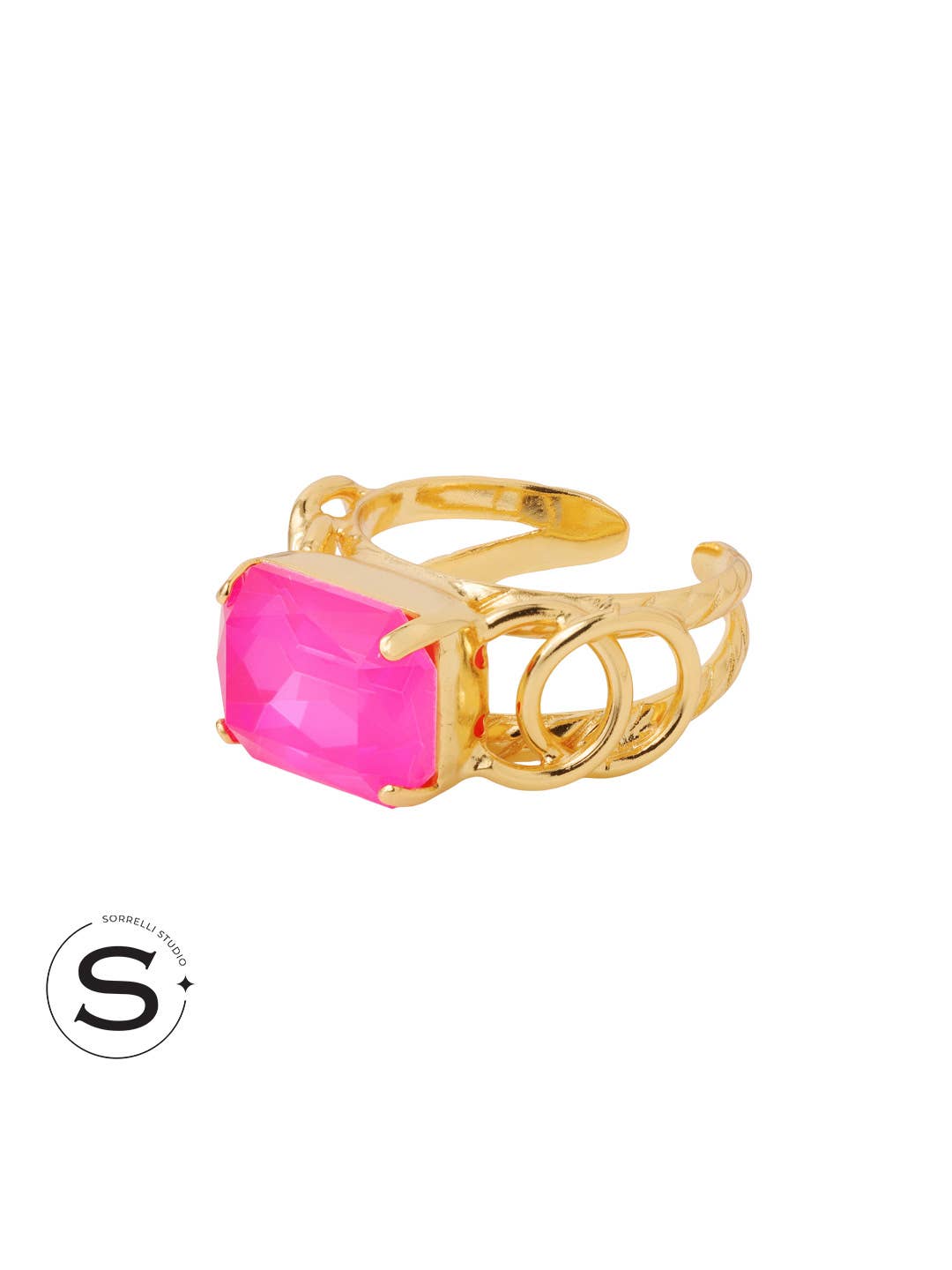Studio Emerald-Cut Cocktail Ring