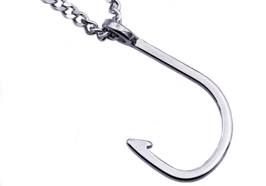 Men's Stainless Steel Hook Pendant