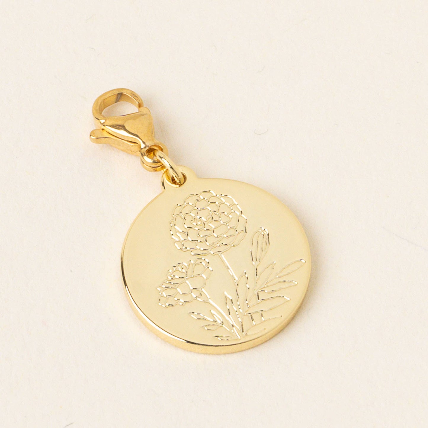 Jewelry Birth Flower Charm Gold-October