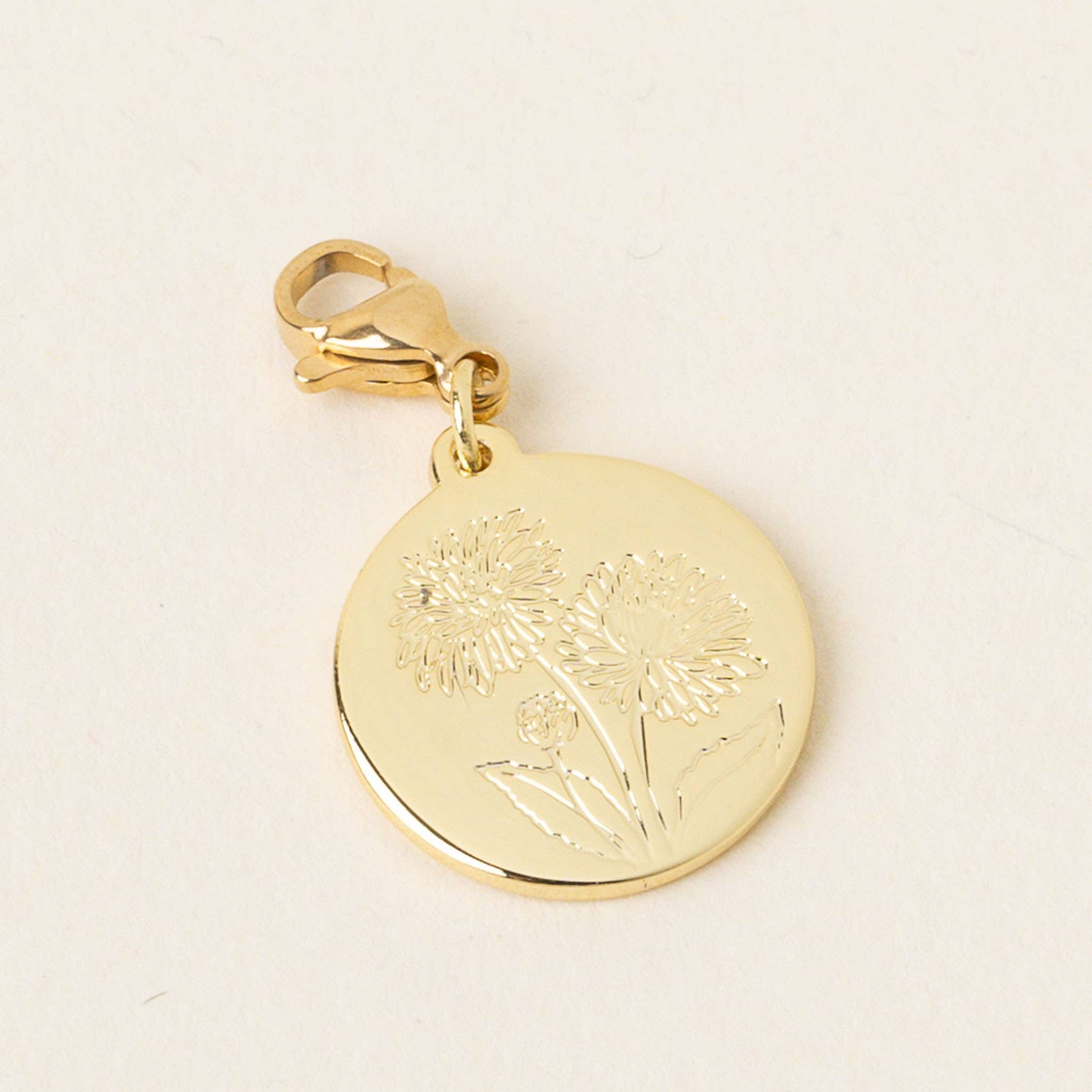Jewelry Birth Flower Charm Gold-November