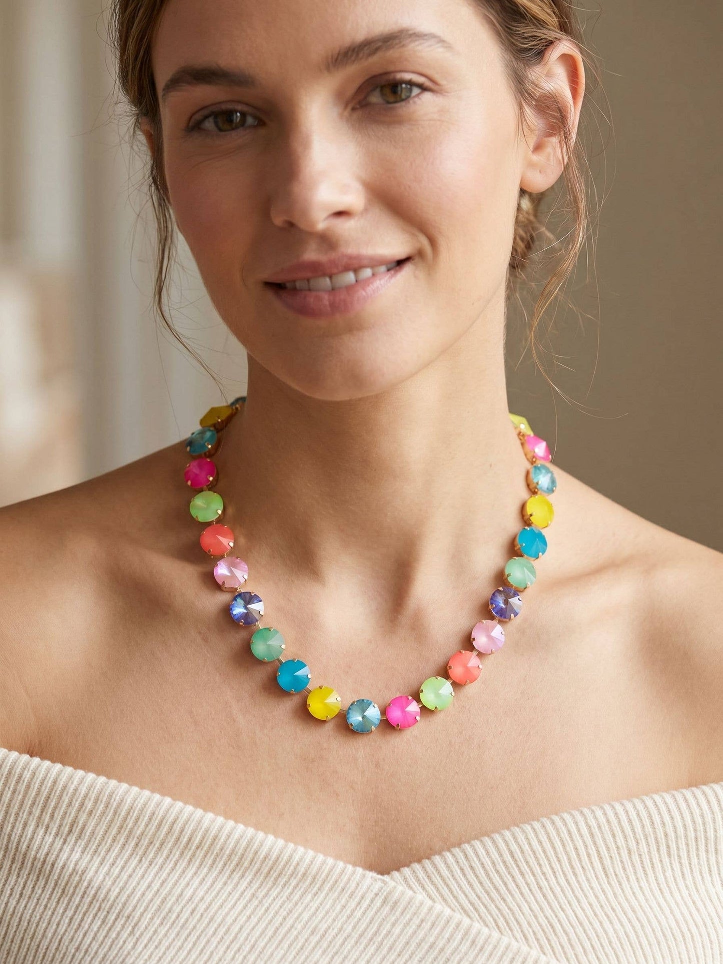 Nadine Tennis Necklace - NFU3BGCCA