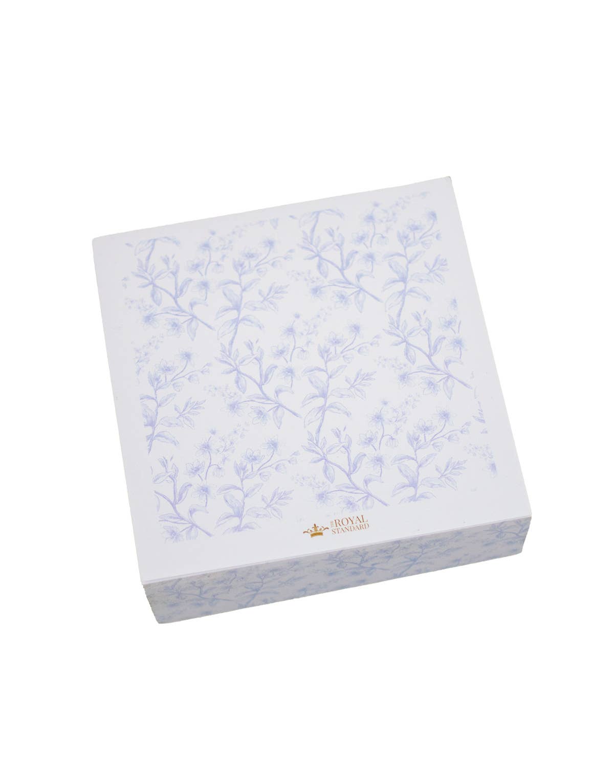 Aldridge Garden Sticky Note Cube   Blue/White   3x3