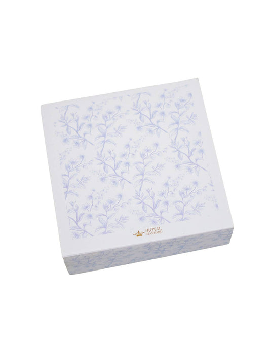 Aldridge Garden Sticky Note Cube   Blue/White   3x3