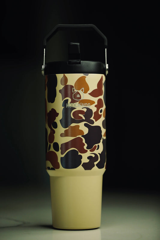 Hooch|Hog 30 oz Old School Camouflage Water Bottle