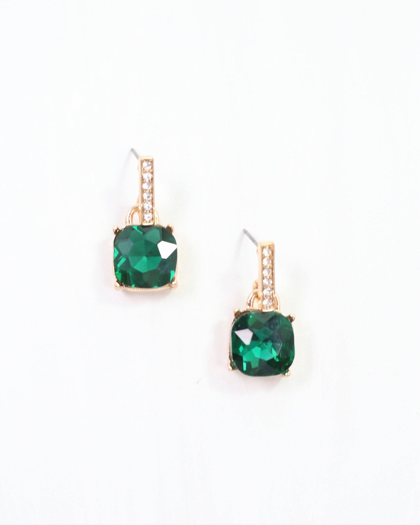 Jonell CZ Stone Earring Green