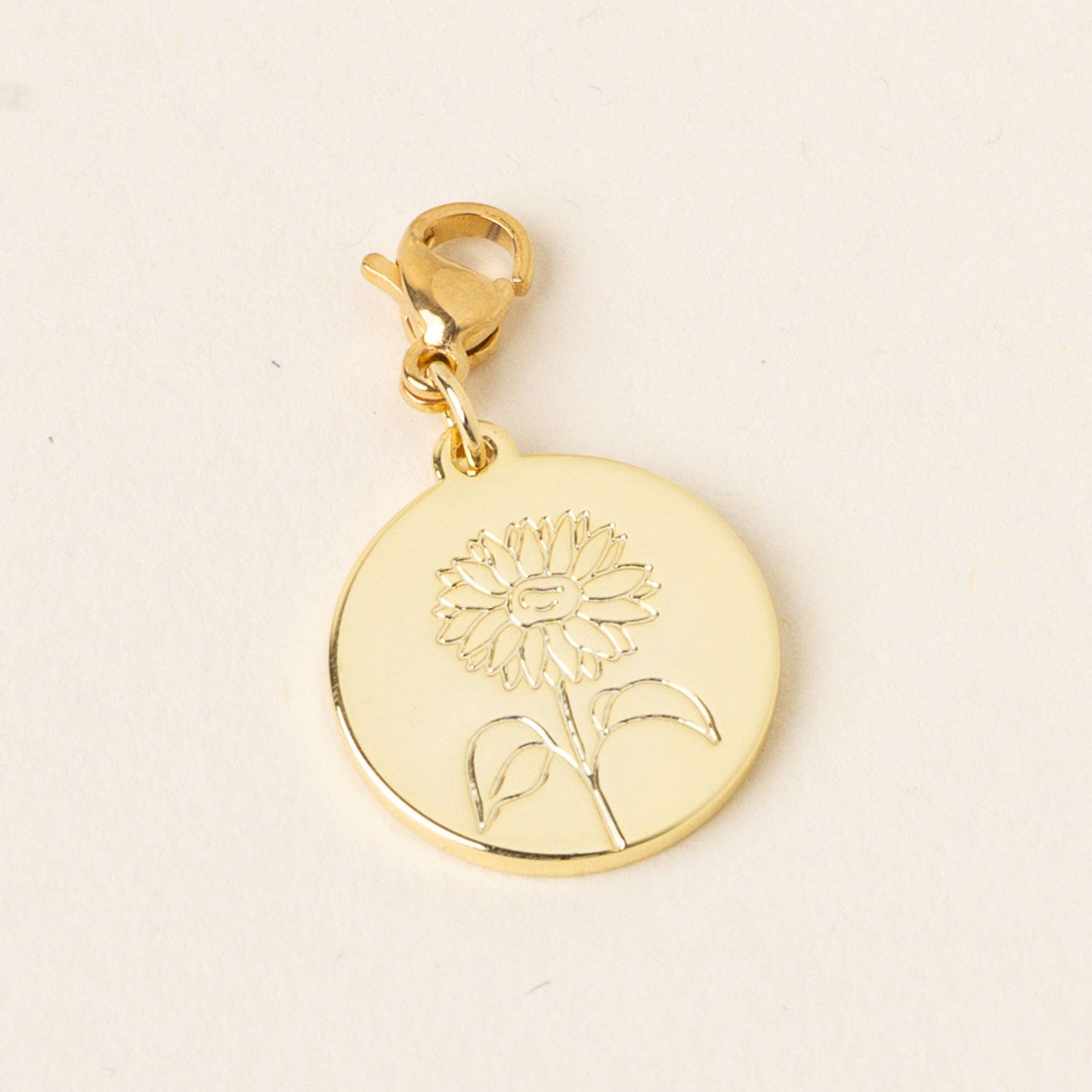 Jewelry Birth Flower Charm Gold-April